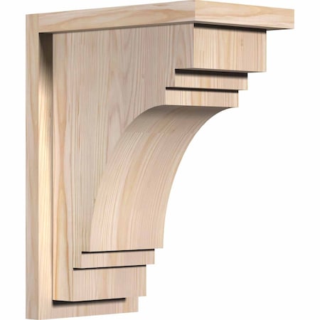 Ekena Millwork Pescadero Smooth Corbel w/Backplate, Douglas Fir, 7 1/2"W x 12"D x 16"H COR08X12X16PEC01SDF
